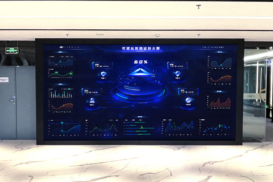 悟空體育P1.25小間距LED屏助力安盾網(wǎng)打造高科技展廳